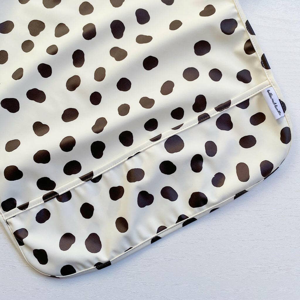 Bobbin and Bumble - Baby Changing Mats – wholesale Bib – Baby – Long-Sleeved Baby Bib | Spotty Print | Waterproof & Wipeable6