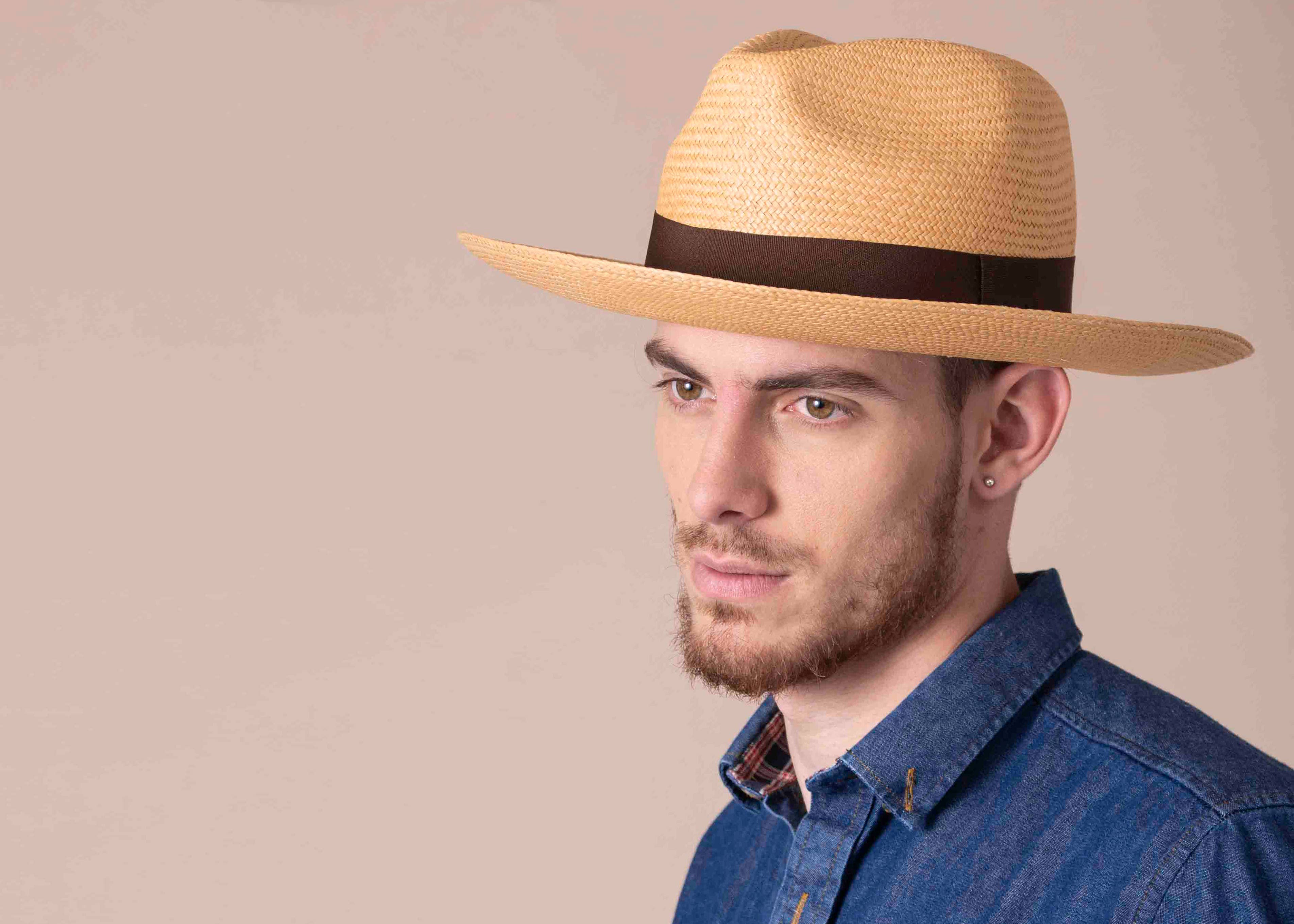 Elegancia Tropical Genuine Panama Hats - Venta al por mayor Sombrero de paja - Unisex - Sombrero Panamá clásico beige - sombrero de paja hecho a mano para verano2