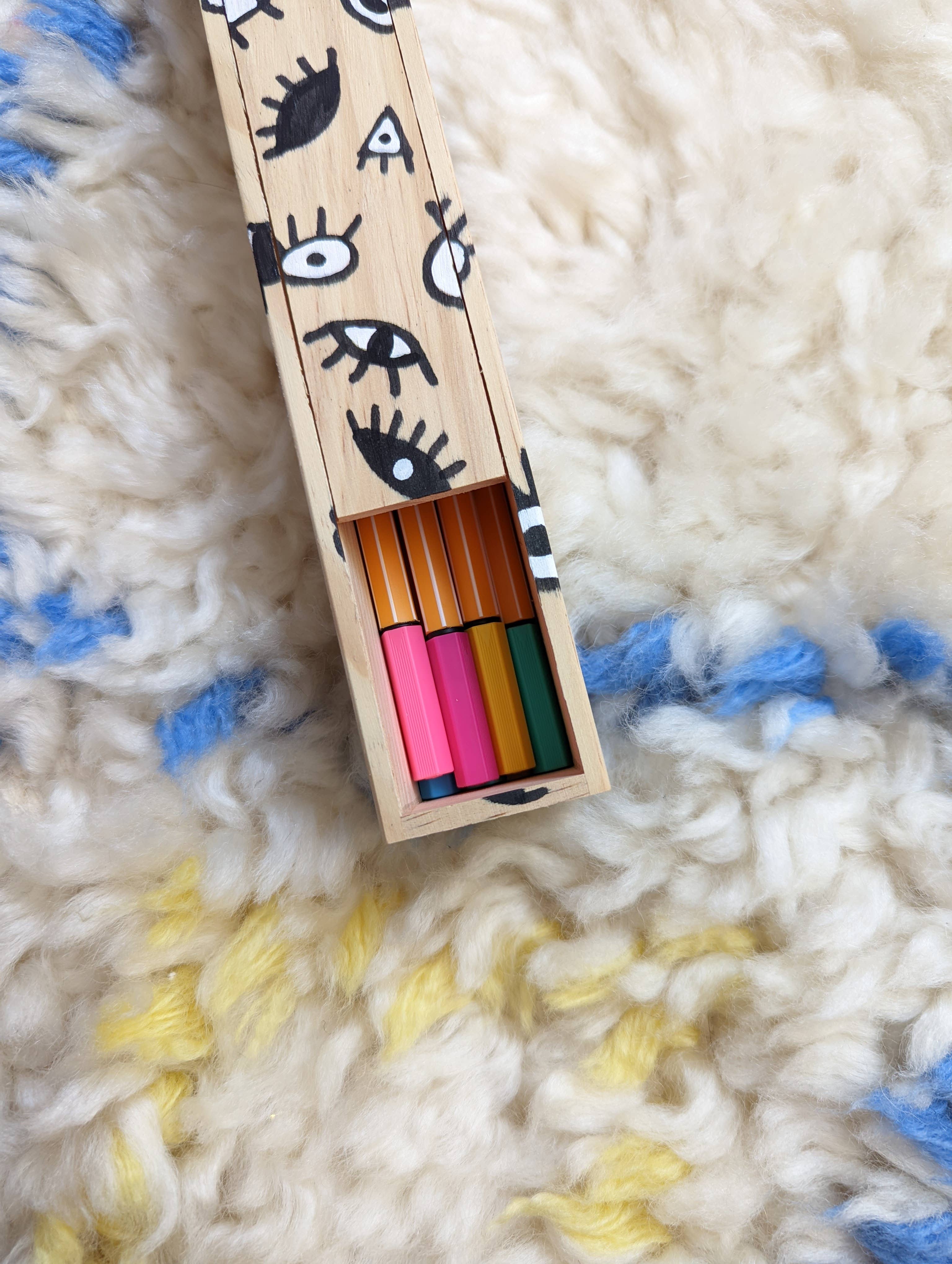 Foreignspell - Wholesale Decorative Box - Eyes | Hand-Painted, One-of-a-Kind Wooden Box6