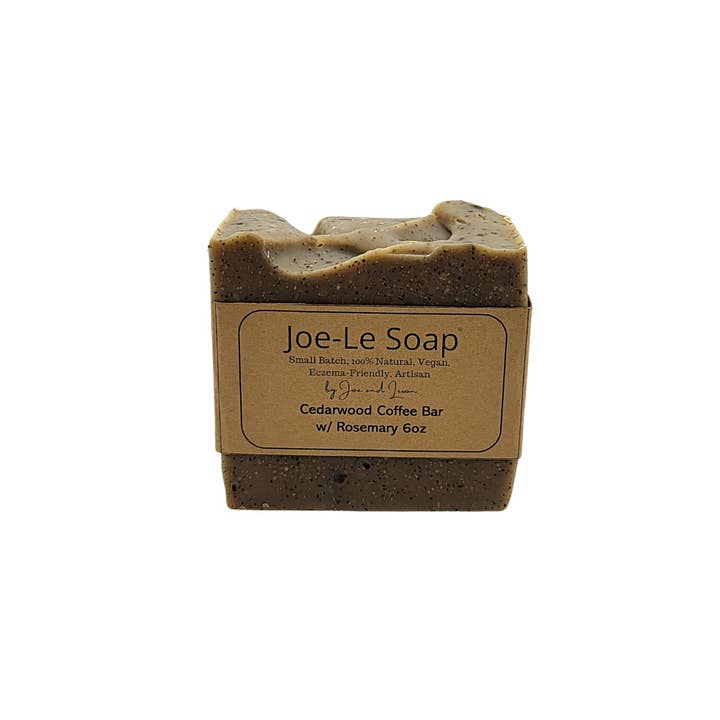 Cedarwood Coffee W/Rosemary Bar 6Oz for wholesale by Joe-Le Soap