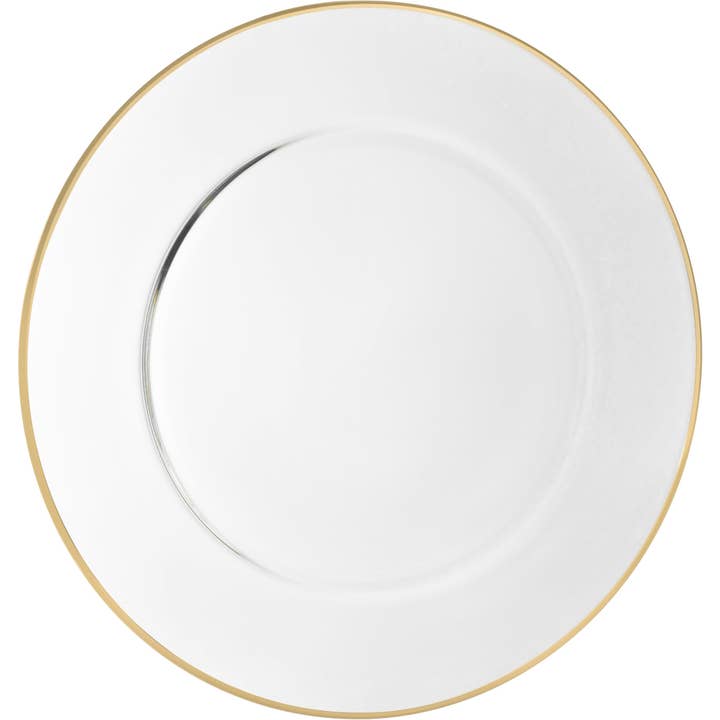Barski - Wholesale Charger Plate - Spectrum Charger with Gold Rim, 12.5"D, Set of 4