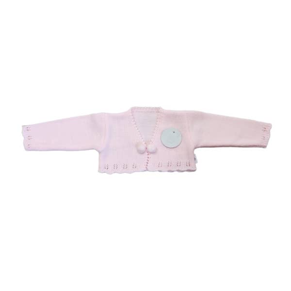 Cotton Socks - Wholesale Cardigan - Baby - BOLERO WITH POM POM3