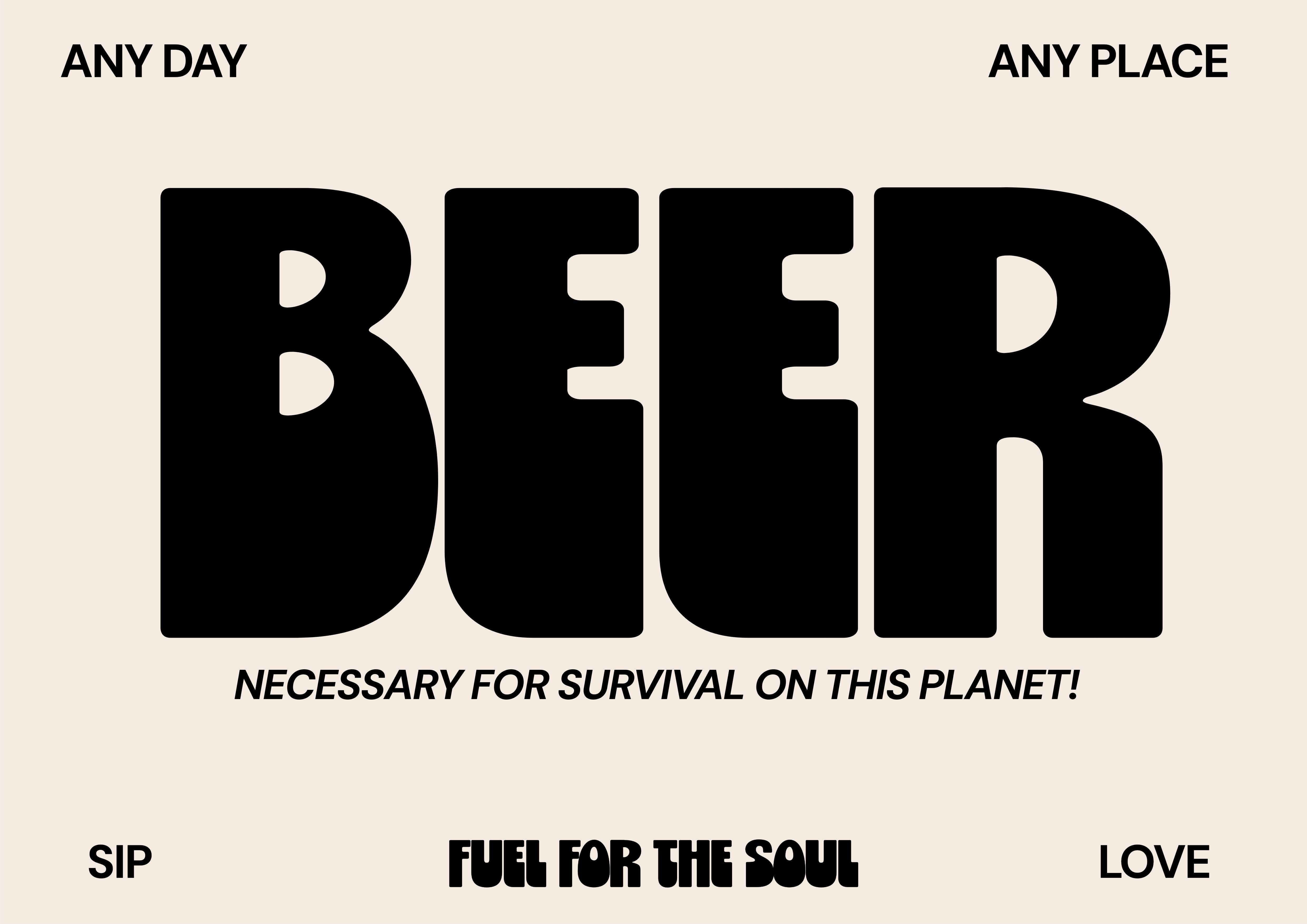 Blue Iris Designs Co – wholesale Art print – Beer Typography print1