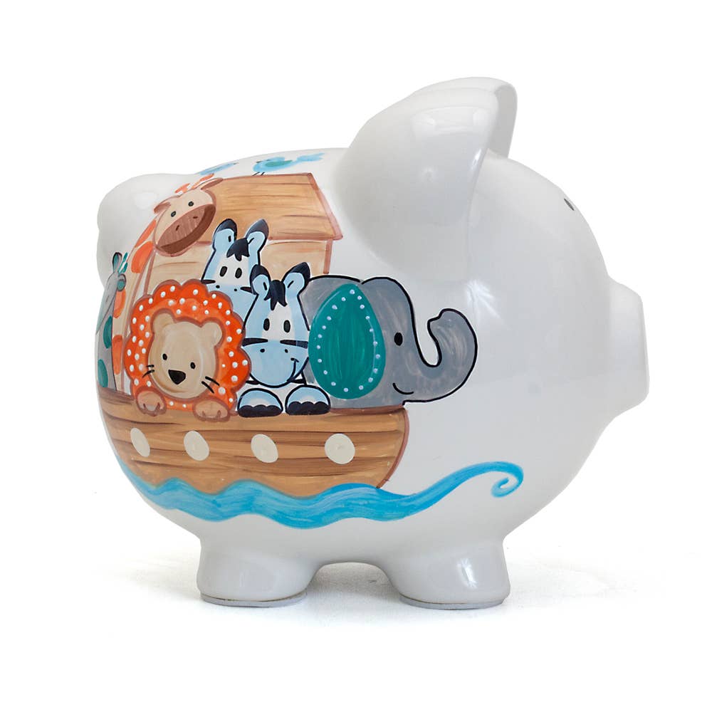 Child To Cherish® - Vente Tirelire - Enfant et bébé - Tirelire en céramique Noah's Ark Pig1
