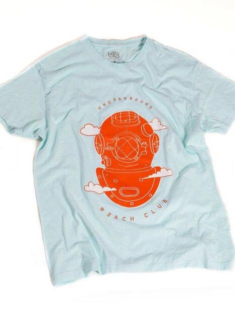 Cloud Diver Big Graphic Tee for engroshandel hos Underground Beach Club