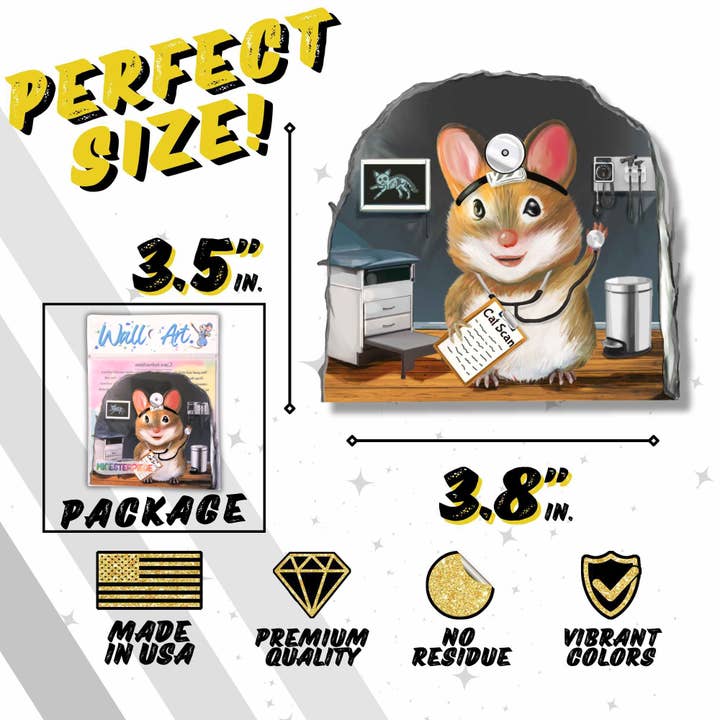 Micesterpiece - Wholesale Wall Decal/Stickers - 3D Mouse Hole Doctor Wall Sticker Decal - Micesterpiece4