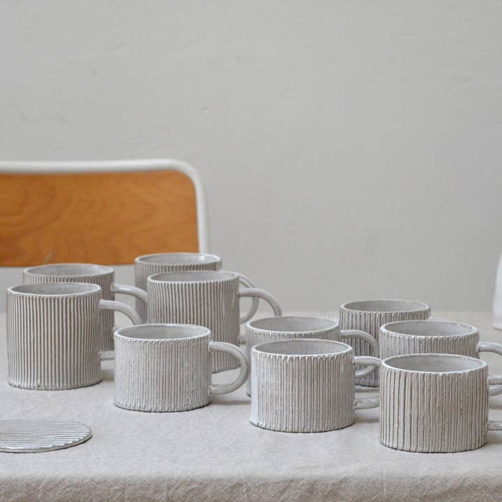 Karolina Bednorz Ceramics - Wholesale Coffee Mug - MILLERIGHE Ceramic Cappuccino Cup Handmade in Italy