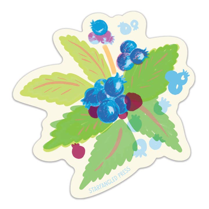 Sticker Bleuets pour la vente par Starfangled Press