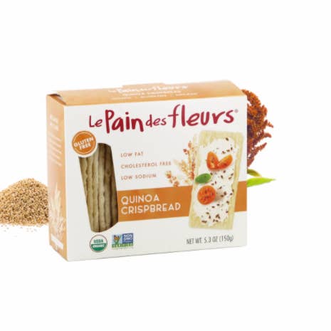 Gourmet Food Solutions, Inc. - Wholesale Crackers - Gluten Free Crackers - Quinoa "Le Pain des Fleurs"