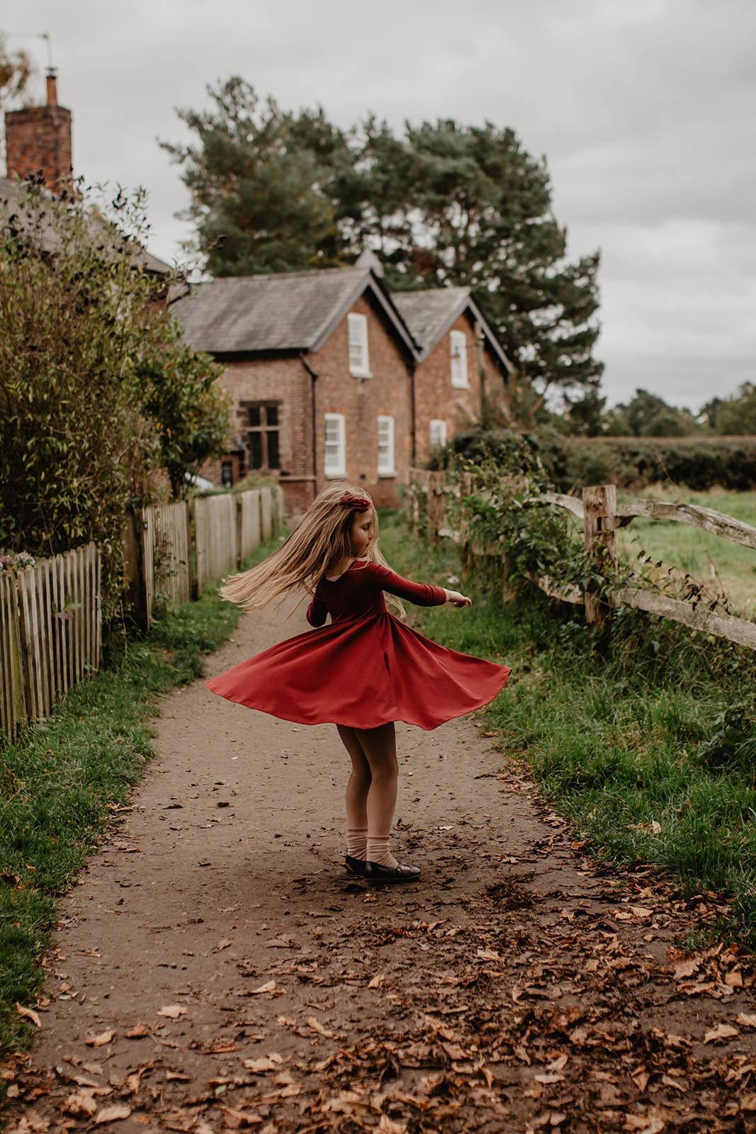 Floras – wholesale Dress – Kids – Twirl Dress - Mulberry6