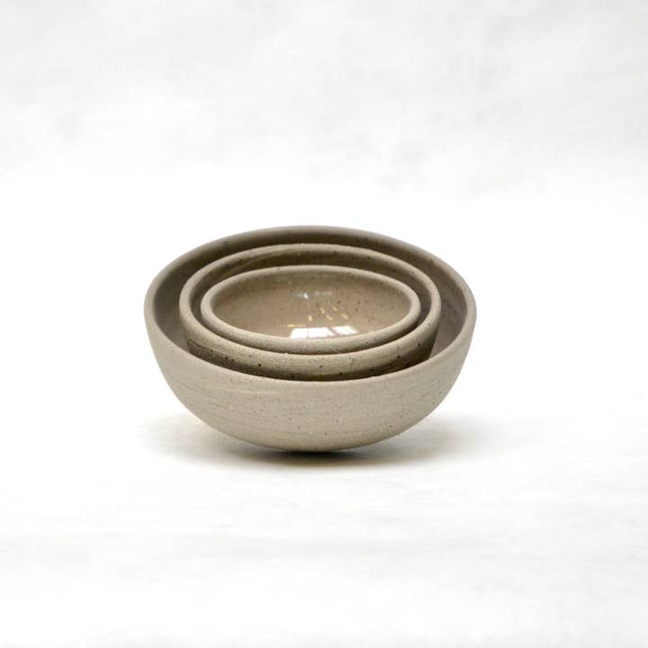 N+S Recycled Mini nesting bowl set set of 3. for wholesale by Noot ~Swart
