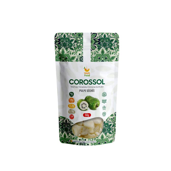 WELLI FOOD – wholesale Dried/dehydrated fruit – Dried soursop (Graviola) 50g