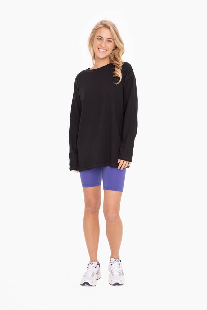 Mono B - Wholesale Tunic - Women's - Organic Cotton Long Sleeve Boyfriend Tee3