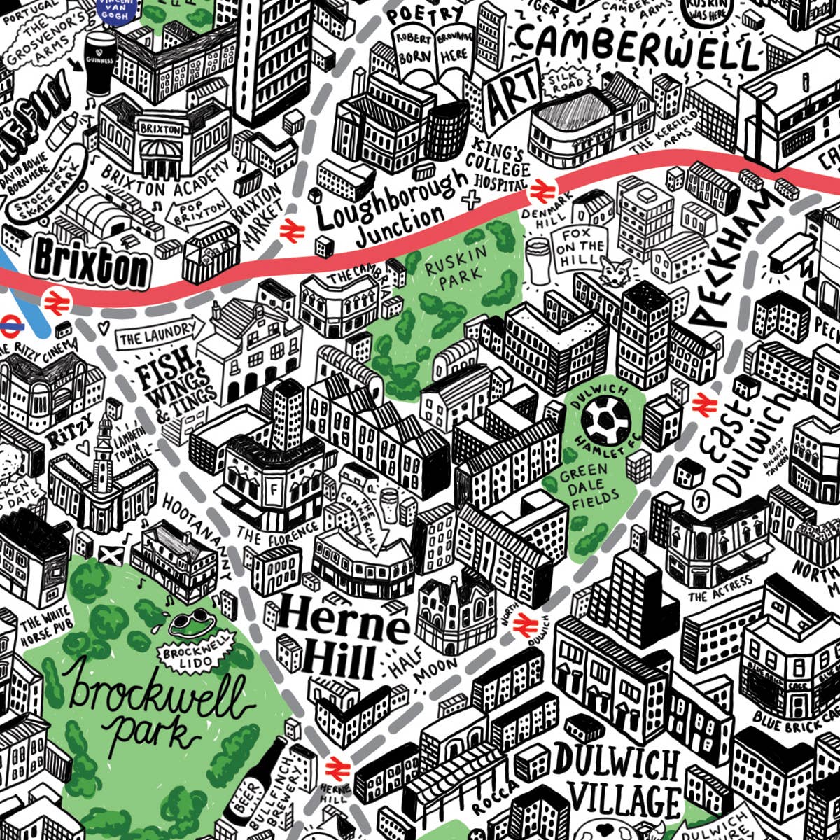 Evermade - Wholesale Puzzle - Adult - 1000 Piece Jigsaw Hand Drawn Map of London7