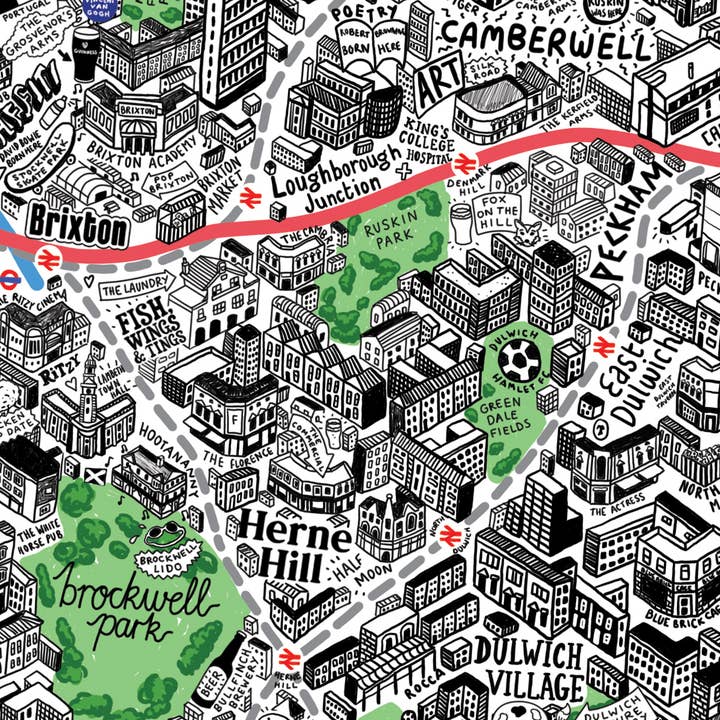 Evermade - Wholesale Puzzle - Adult - 1000 Piece Jigsaw Hand Drawn Map of London7