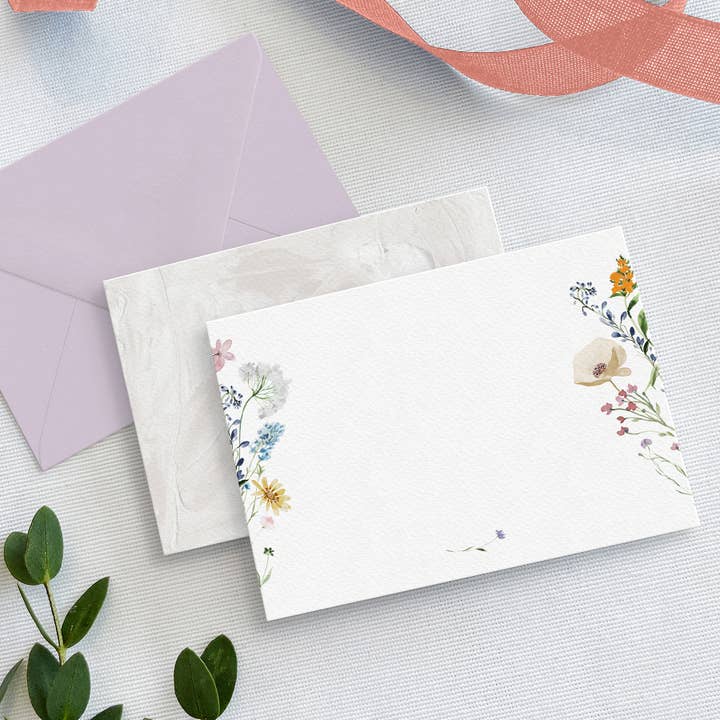 Biglietti Recinti Fiori Selvatici (Confezione da 12) per la vendita all'ingrosso da parte di Crafty Paper Co.