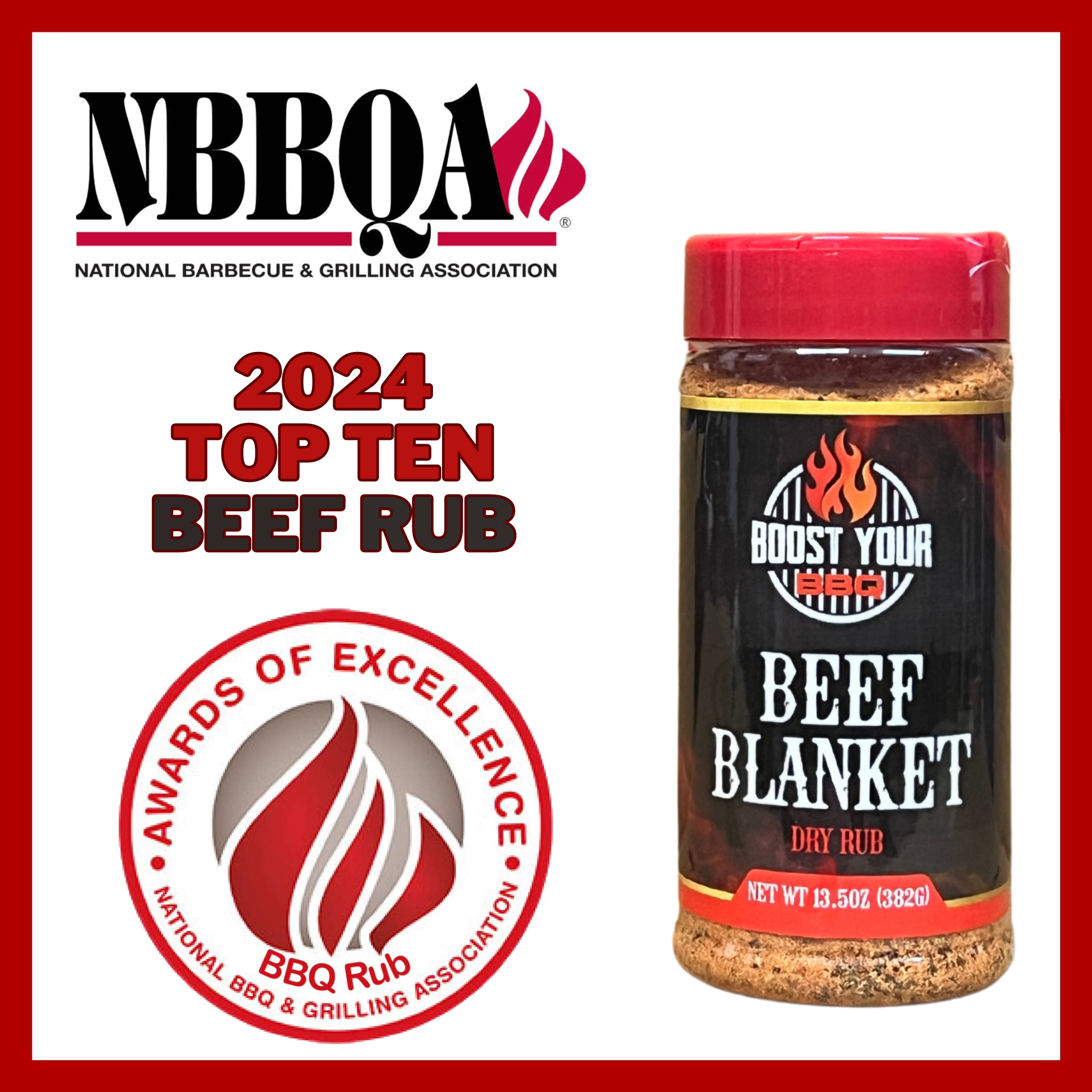 Boost Your BBQ - Vente Marinades en poudre - Couverture en bœuf BBQ Rub4