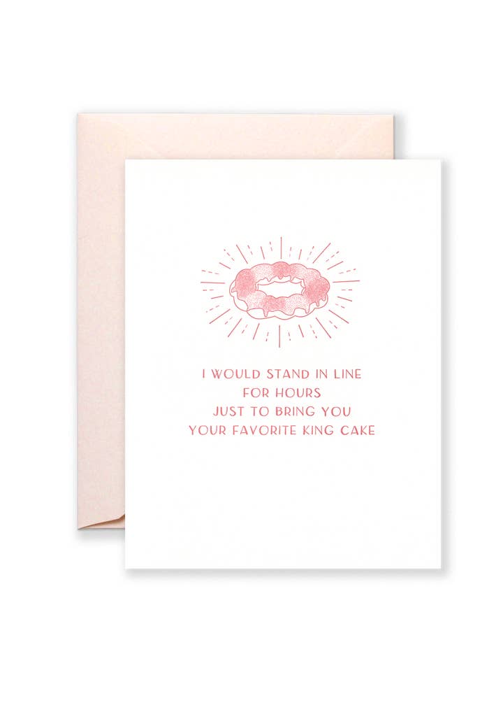 Favoriete King Cake wenskaart voor wholesale door Lionheart Prints