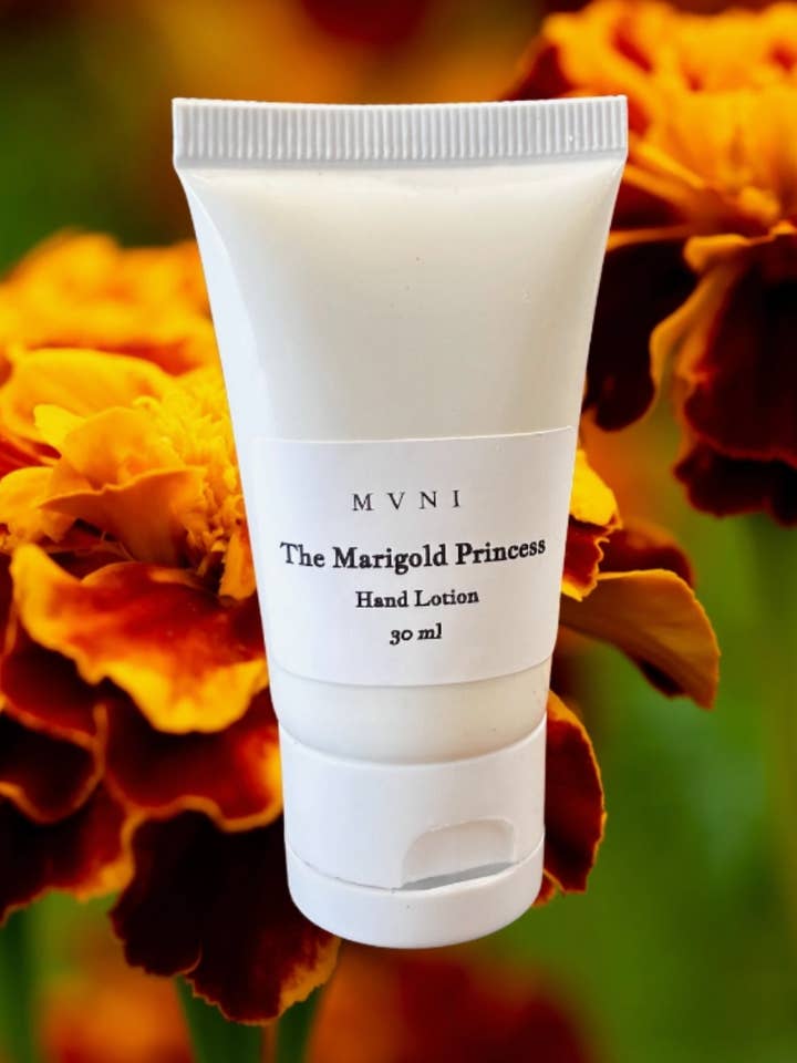 The Marigold Princess Mini Hand Lotion (30 ml) for wholesale by Fairylore