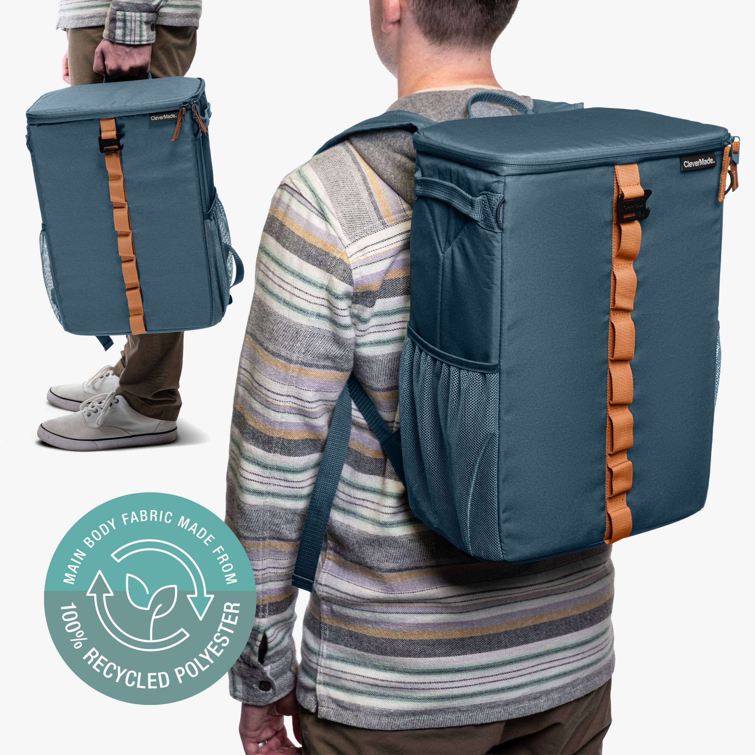 CleverMade - Wholesale Cooler/Cooler Bag - Collapsible Backpack Cooler4
