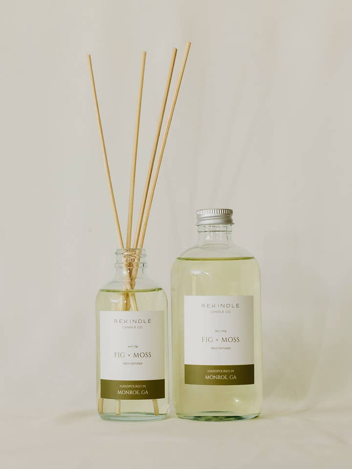 Fig + Moss Reed Diffuser for wholesale by Rekindle Candle Co