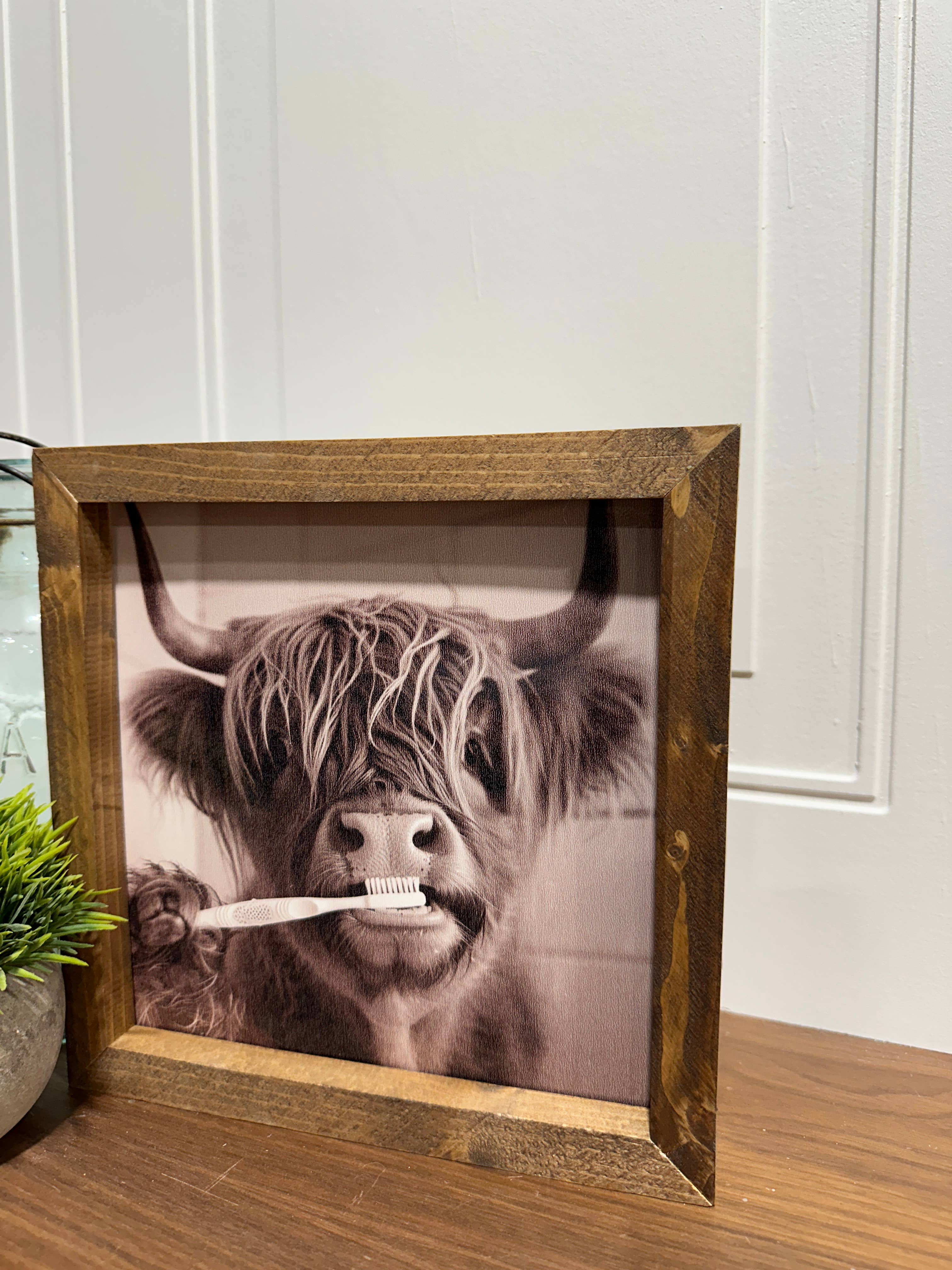 The Broken Board – Engroshandel Kunsttryk – Sjov ko børster tænder7