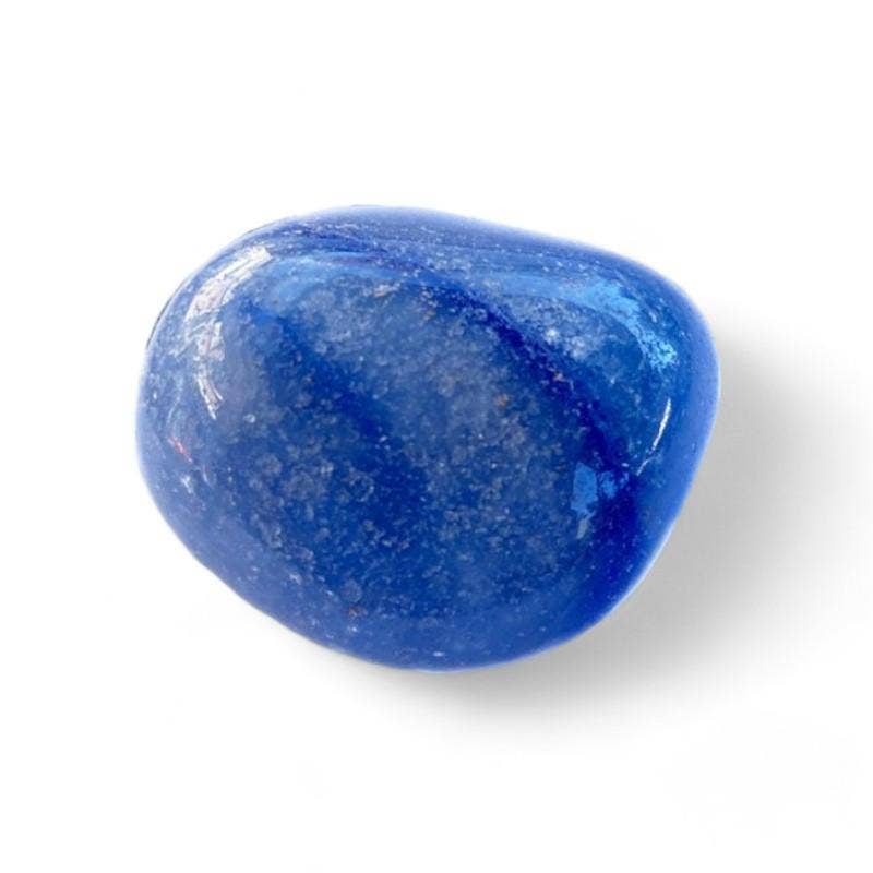 La Boîte à Cailloux - Wholesale Spiritual Stone/Crystal - Blue quartz or blue aventurine Brazil A (tumbled stone)1