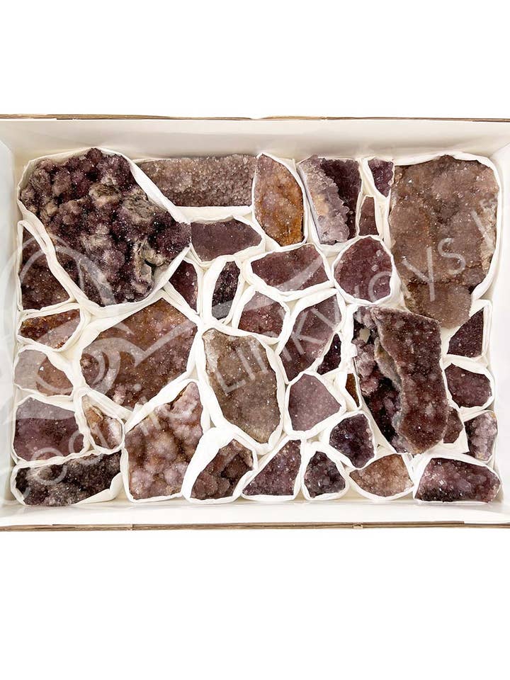 DRUSE - AMÉTHYSTE, QUALITÉ B TURQUE DE 0,5 À 4 POUCES (1 KG) pour la vente par Oceanic Linkways Inc