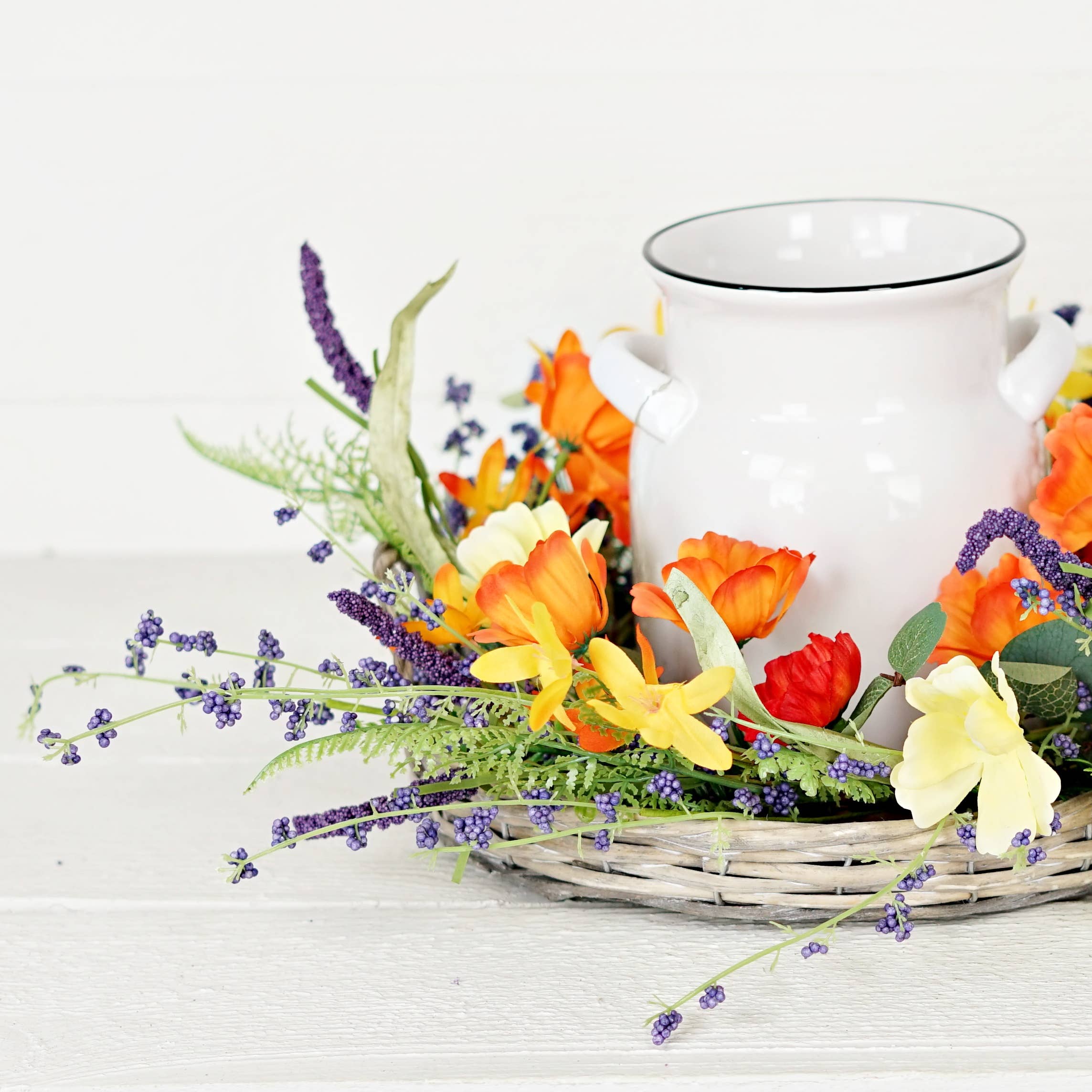 Impressive Enterprises, Inc. - Wholesale Wreath - 27373 - 16in Wreath(6.5)-Summerside Florals-5