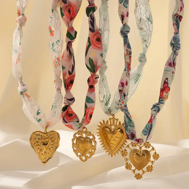 Sweet Cherry Sky - Wholesale Pendant/Charm Necklace - Bandana Necklace with Charm Pendants Jewelry12