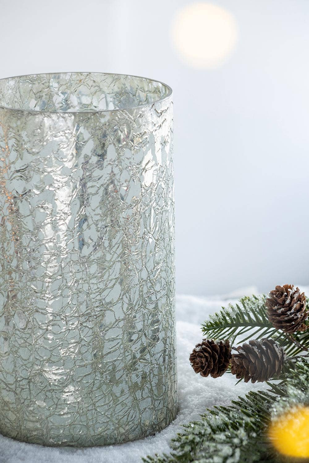 A&B Home Group Inc. - Wholesale Candle Holder - D5x8.8" Mercury Glass Candle Holder1