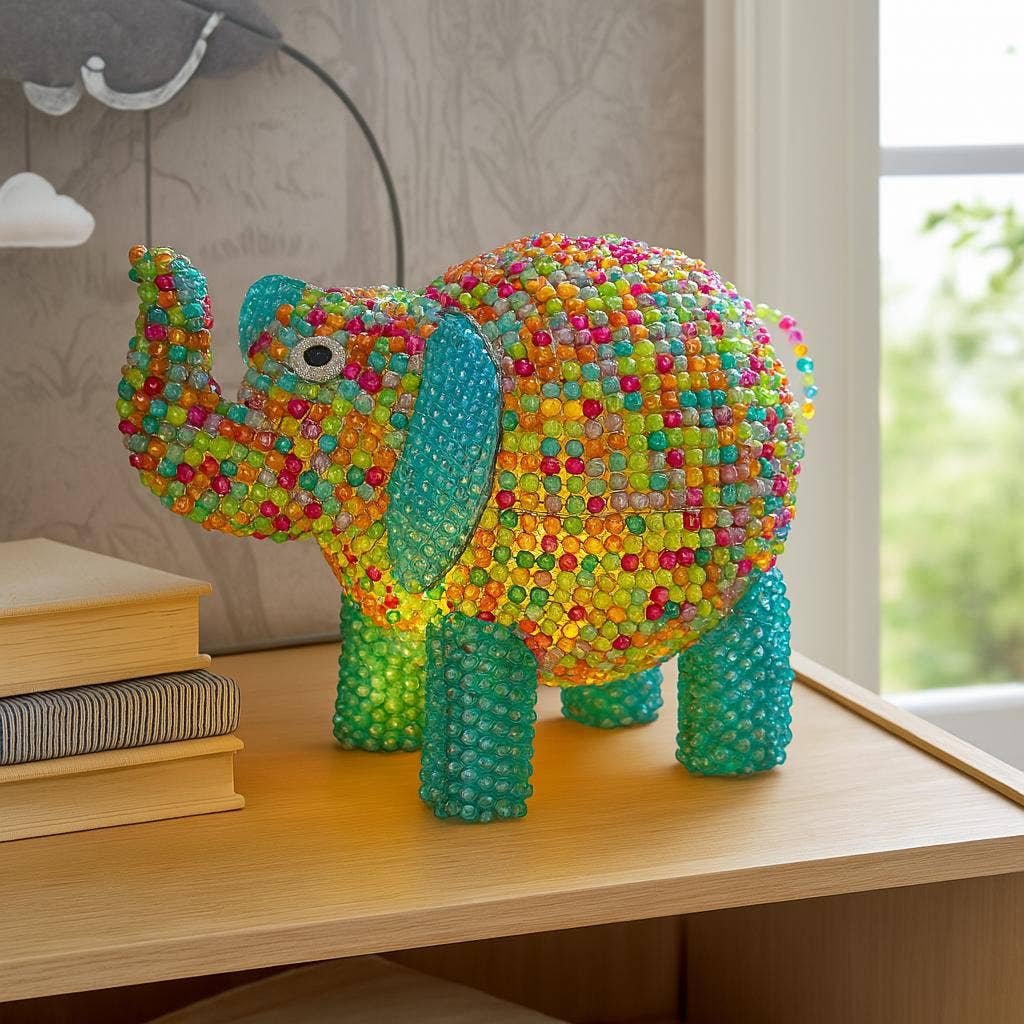 Beadworx By Extol Accessories Ltd. - Wholesale Accent/Desk Lamp - Lamp, Elephant4