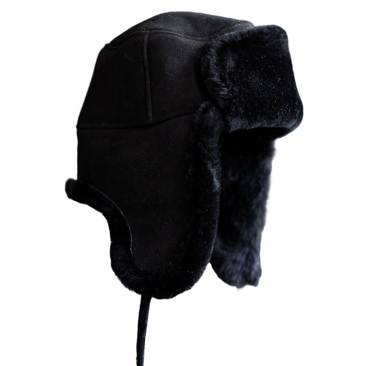 Van Buren - Vendita all'ingrosso Cappello trapper/bomber - Uomo - Cappello da pilota in pelle di pecora Olaf