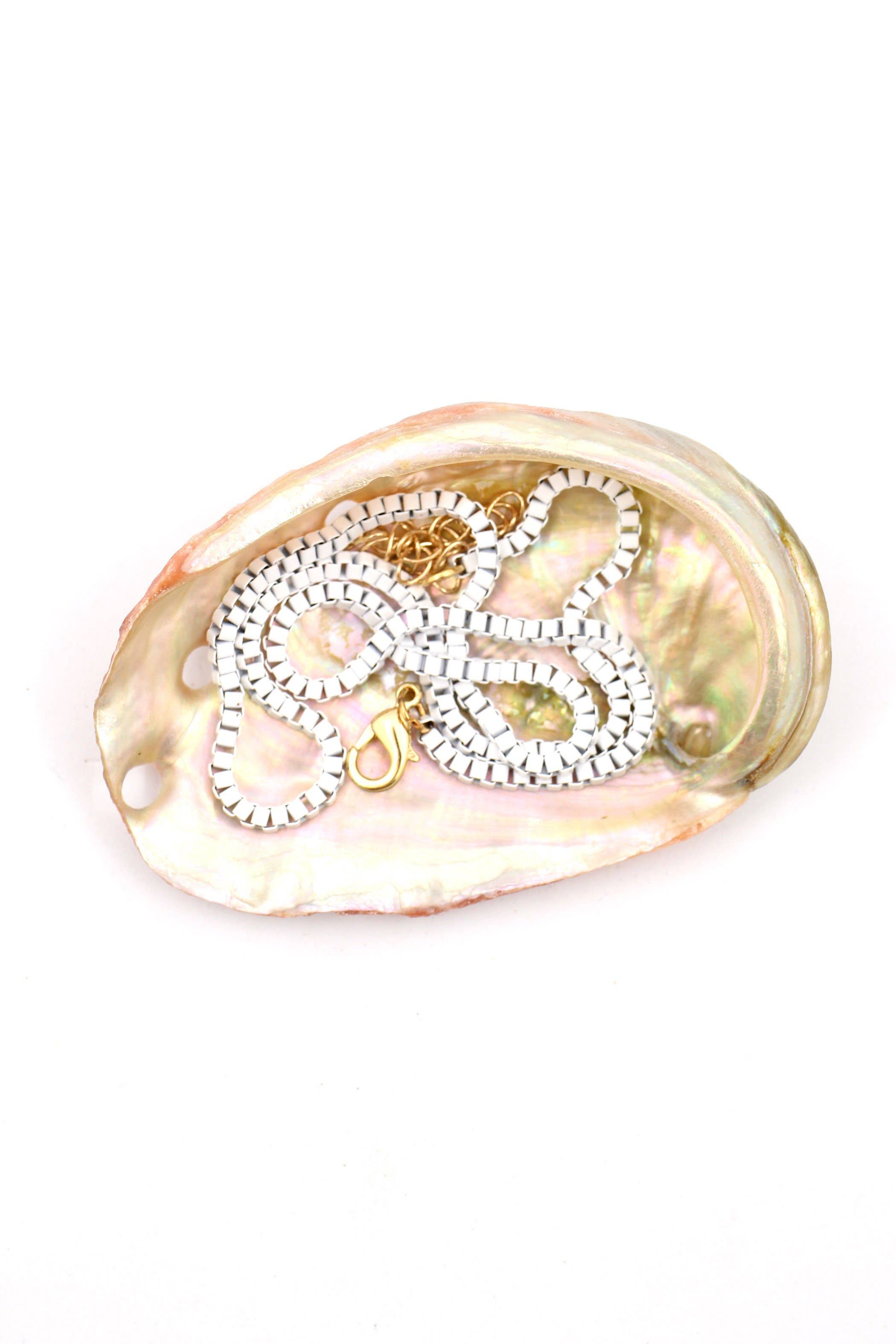 Woman Shops World - Wholesale Link & Chain Necklace - Enamel Box Chain Necklace, Adjustable Unisex Jewelry12