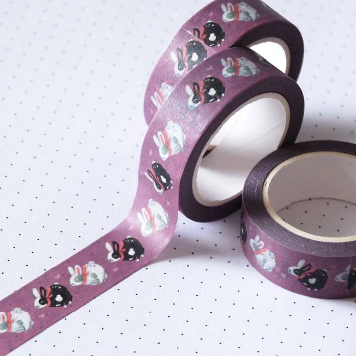 Ruban adhésif washi Lapins en écharpes pour la vente par Hop & Flop