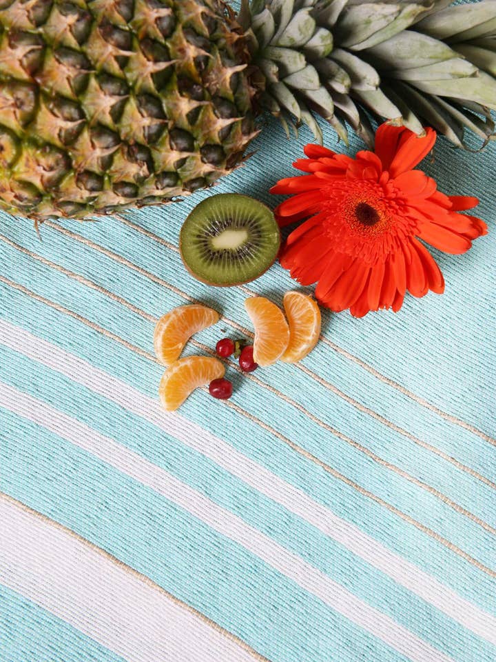 Bicolor San Remo Jute Throw for wholesale by Scents and Feel