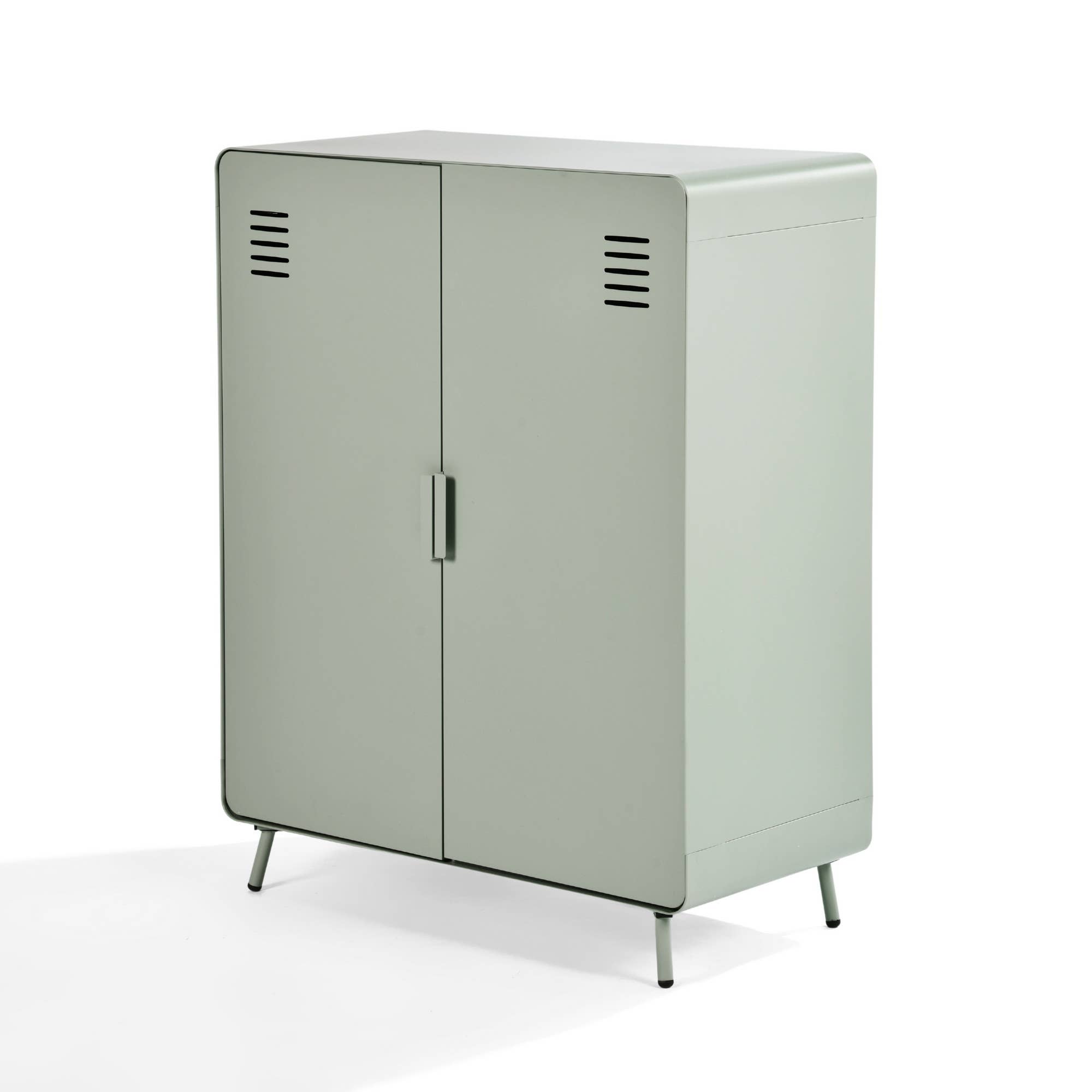 HOMYCASA DESIGN INC - Wholesale Cabinet - Industrial 2-Door Steel Storage Cabinet - 31.5" Wide11