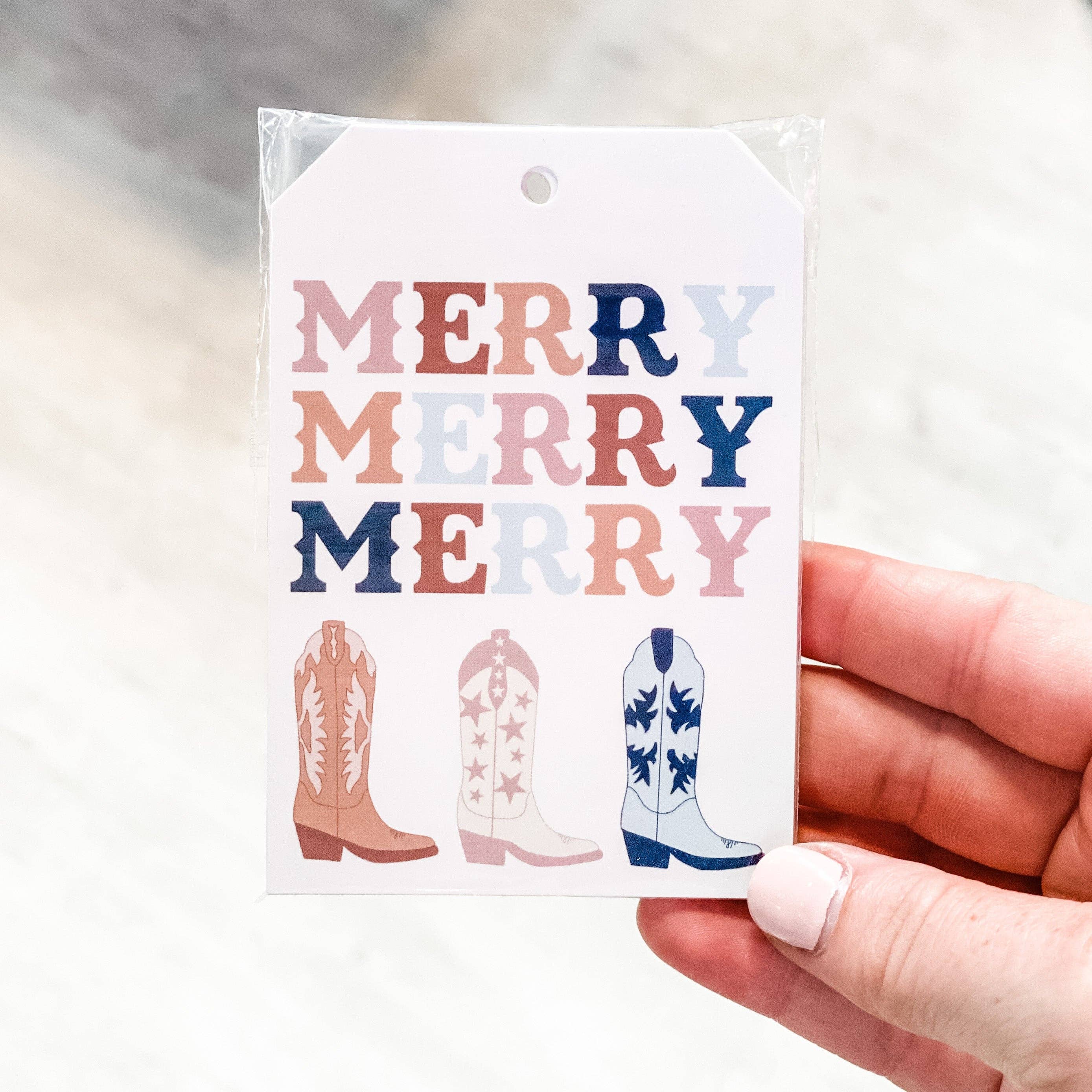 Emily Anne Designs LLC - Wholesale Gift Tag - Cowboy Christmas Gift Tag2