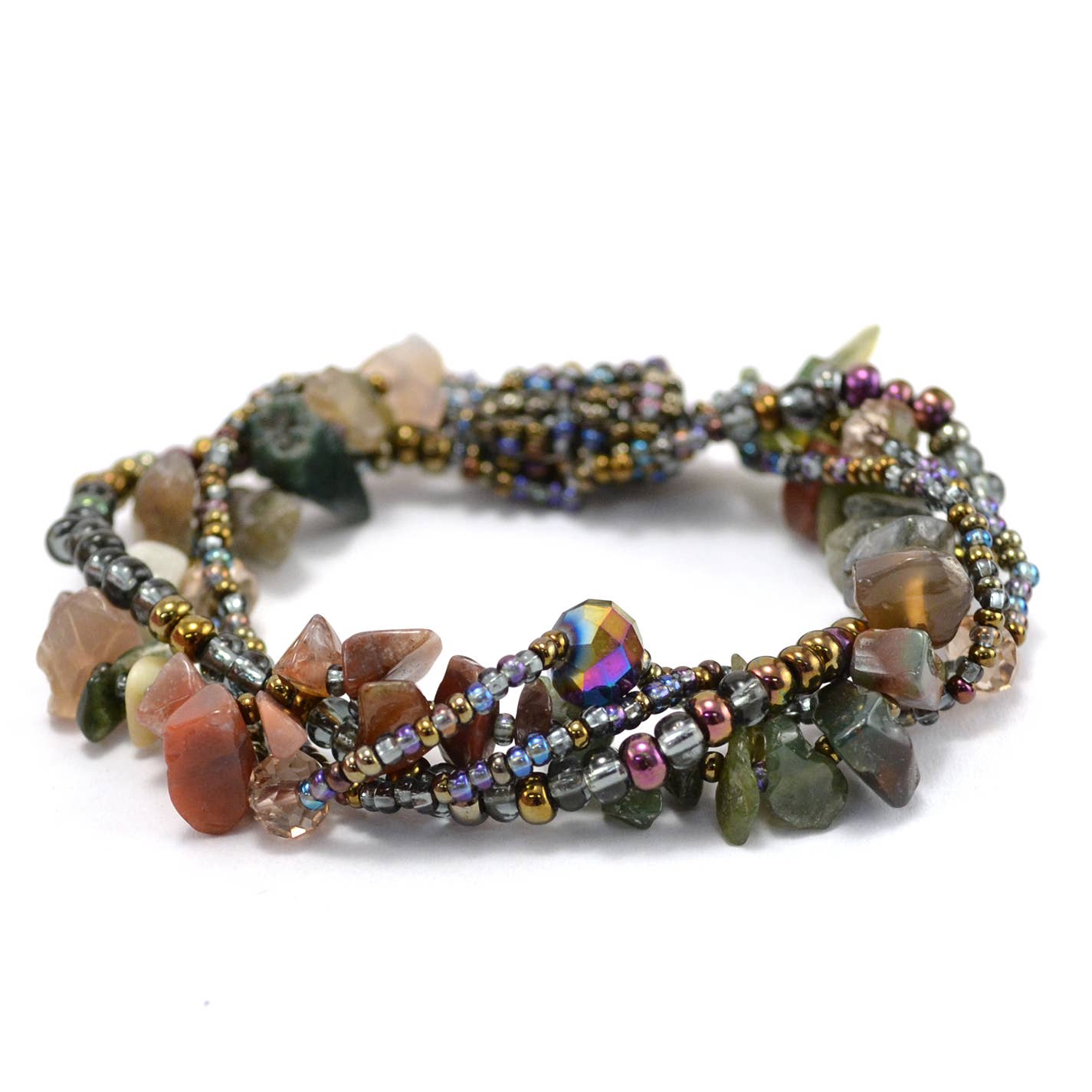 Lucia's Imports - Wholesale Beaded Bracelet - Small Rock Candy Magnetic Bracelet8