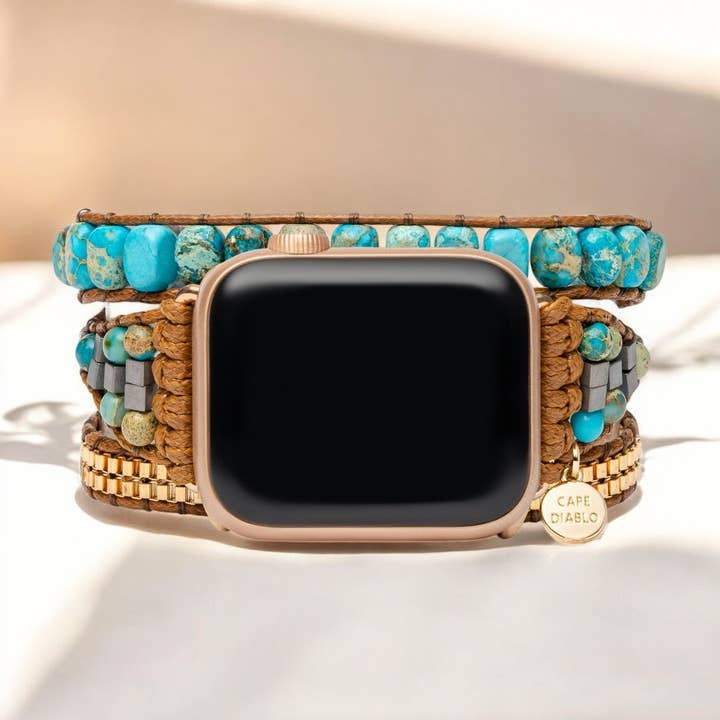 Bracelet Apple Watch Turquoise Bonny pour la vente par Cape Diablo