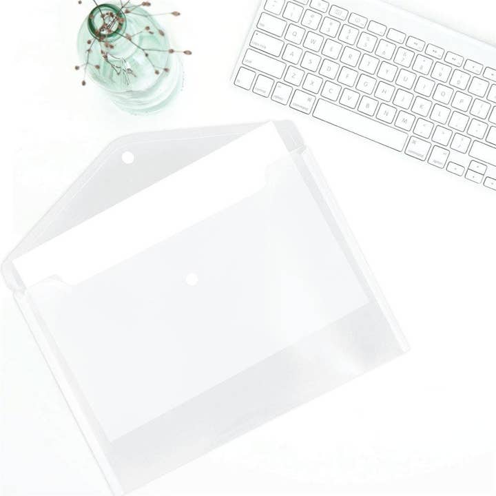 JAM PAPER - Wholesale Envelopes - Plastic Envelopes with Snap Closure, Letter Booklet, 12-Pack3