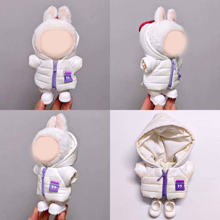 17cm dolls warm down jacket doll clothes for wholesale by Little Trendy