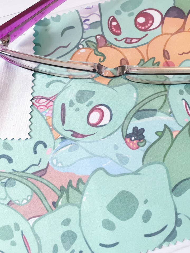 Chiffon de nettoyage pour objectif Bulbasaur pour la vente par Ellesdoodlebox