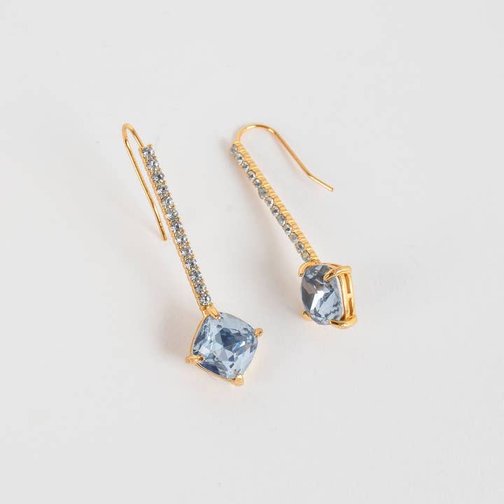 Violet & Brooks – Brincos de argola por atacado – Brinco Brooke Crystal Gota