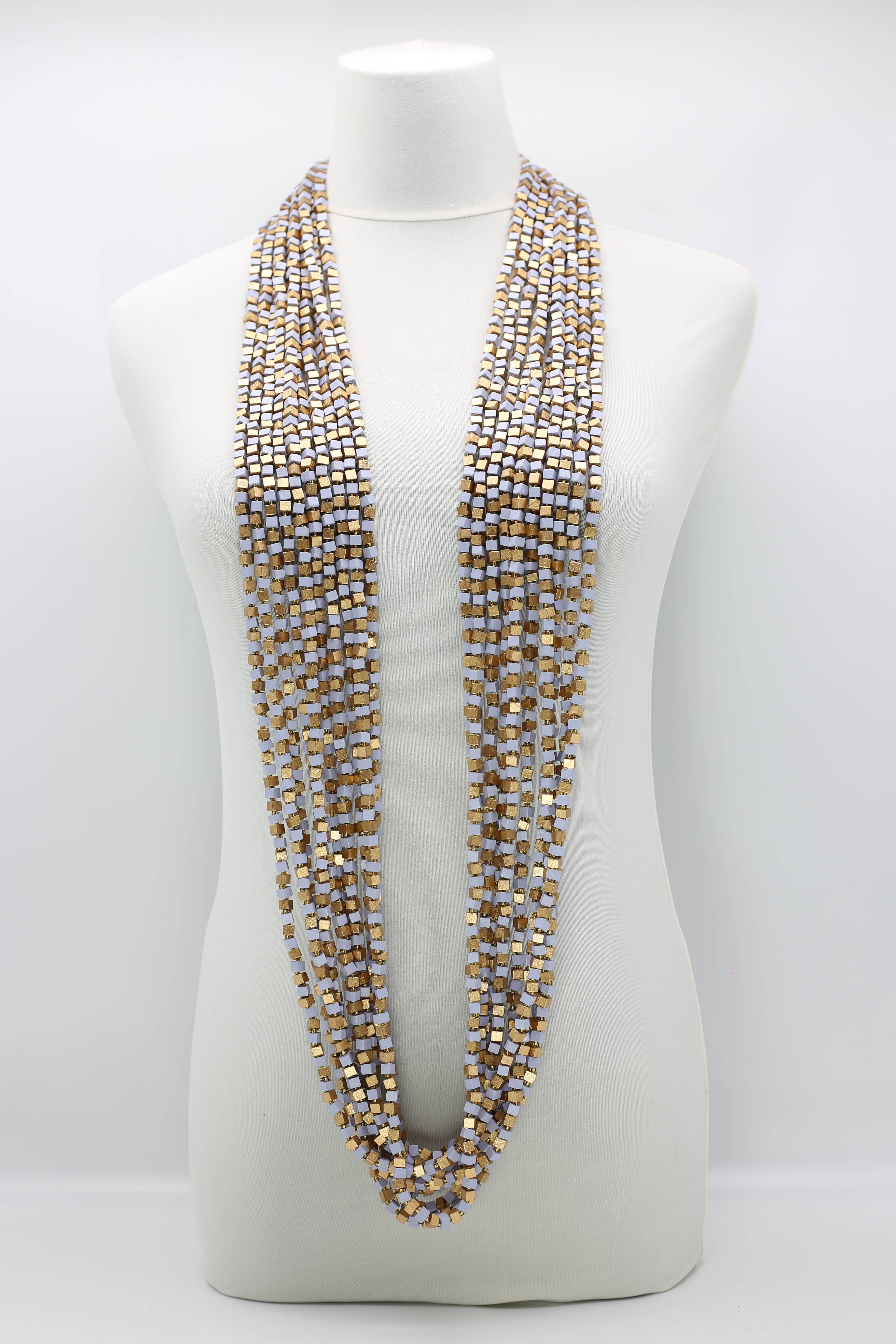 Jianhui London – Engroshandel Perlehalskæde – Den næste Pashmina halskæde Træperler - Mosaic Art76