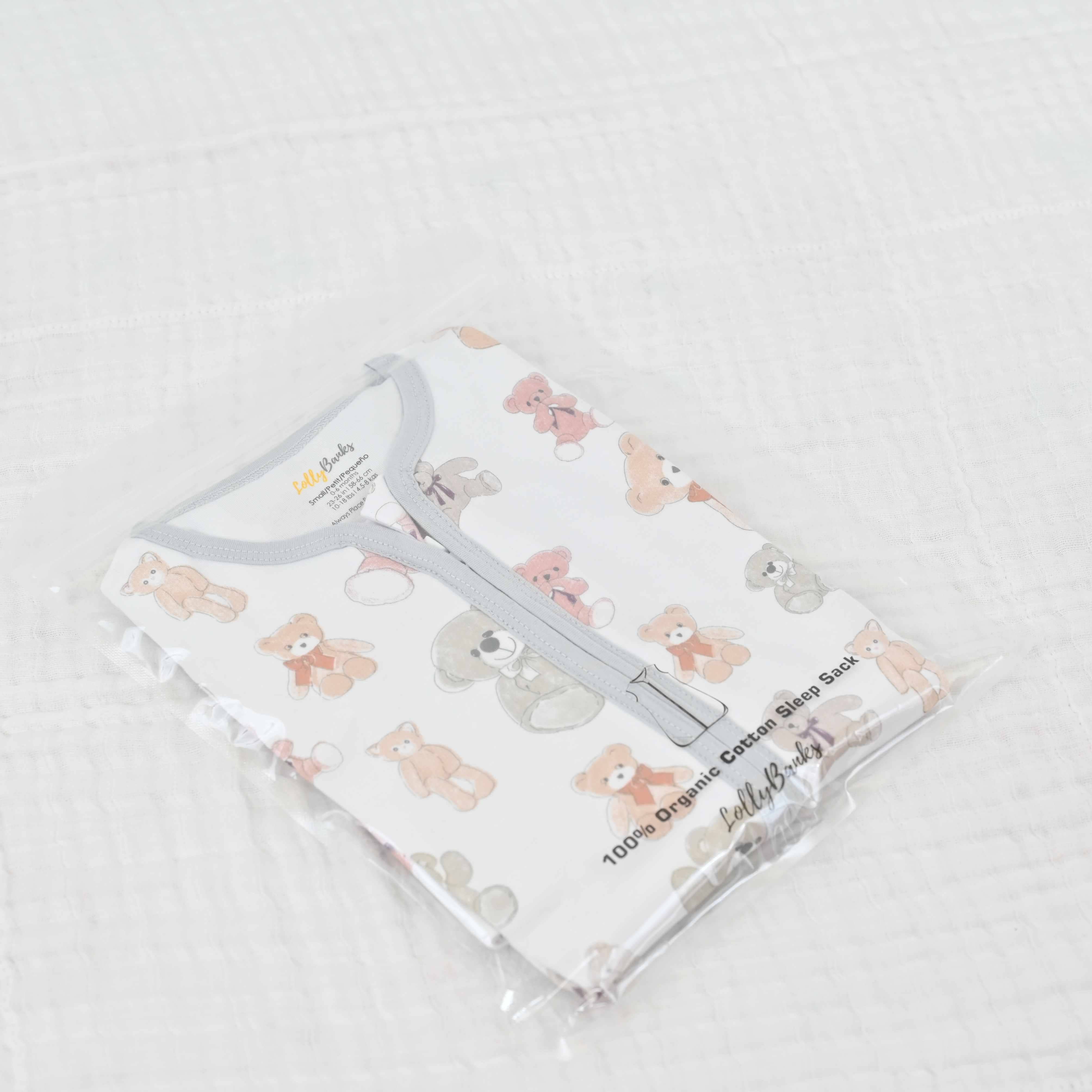 LollyBanks - Wholesale Sleepsack - Baby - Bear Hugs Baby Sleep Sack, 100% Organic Cotton6