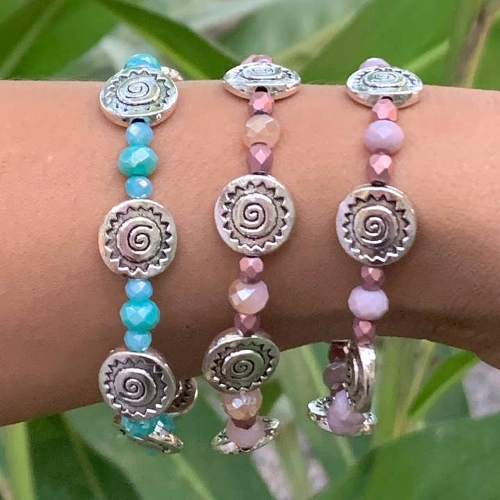 Marlene VanBeek Jewelry - Venta al por mayor Pulsera de cuentas - Pulseras elásticas de peltre3