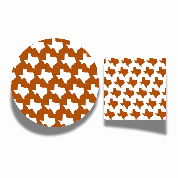 Burnt Orange Plates + Napkins | Curated Bundle Option for wholesale by Fabuplates