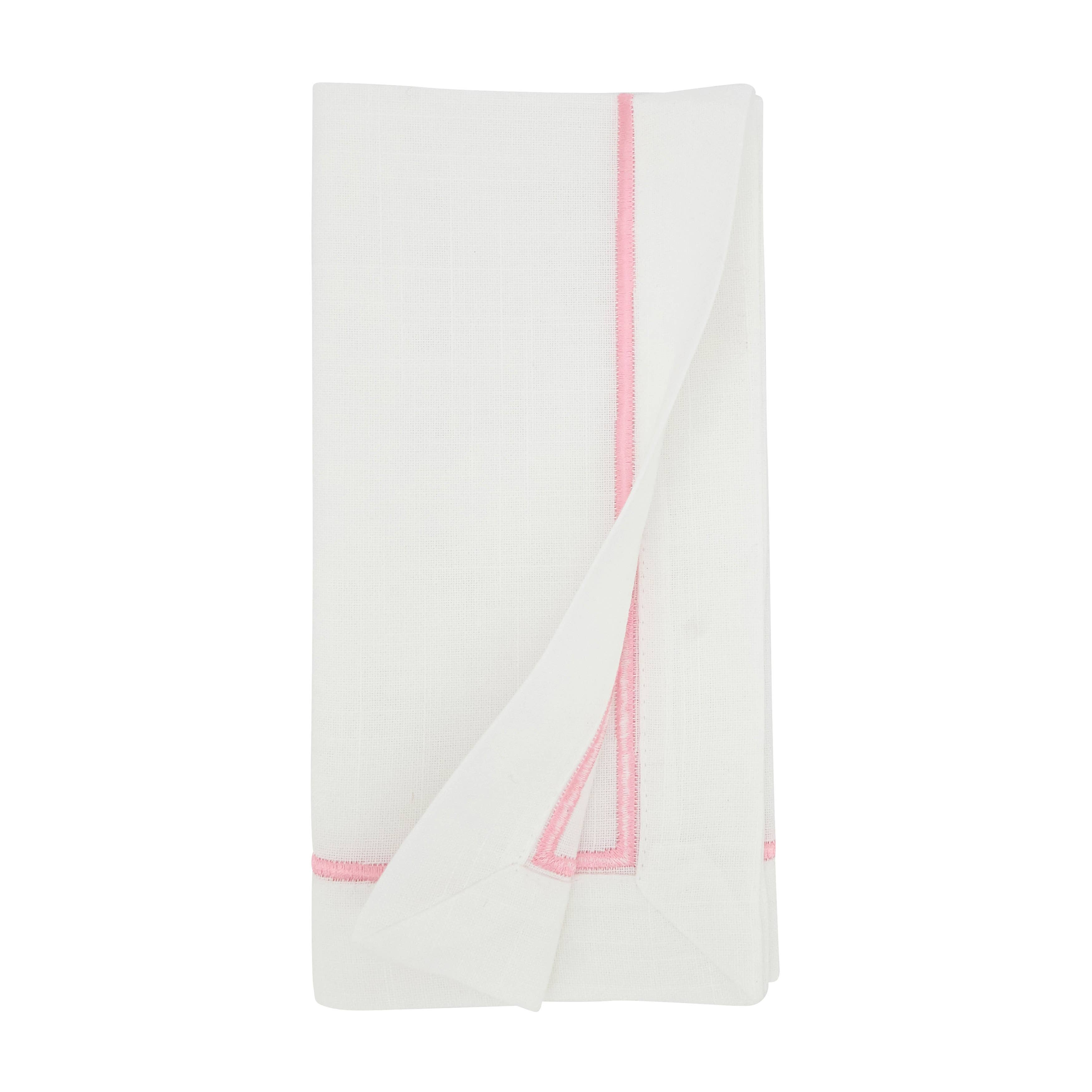 Saro Lifestyle - Wholesale Dinner & Cloth Napkin - Embroidered Line Design Napkin27