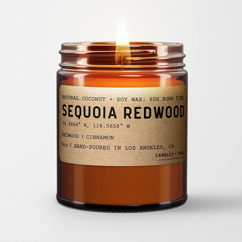 Candlefy – Großhandel Kerze im Glas / gefüllte Kerze – Sequoia Redwood California Duftkerze: Natürliches Kokos-So2